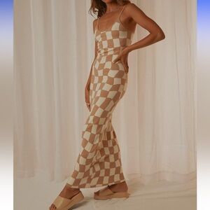 Checkered Maxi Dress